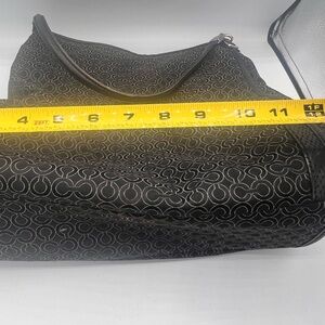 Coach Madison  Phoebe Op Art Sateen Shoulder Bag Black With Dust Bag